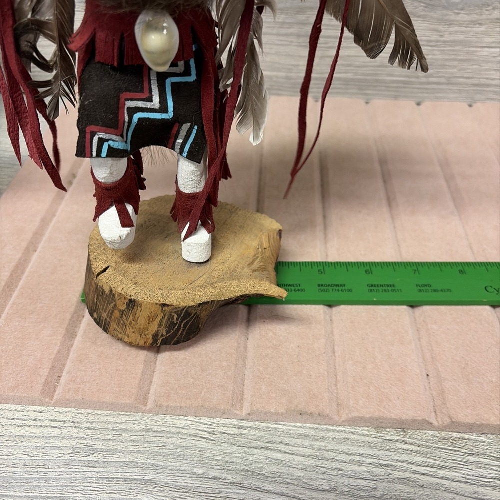 Vintage Kachina "Eagle Dancer" Doll Native American Signed (C8) - Picture 10 of 10